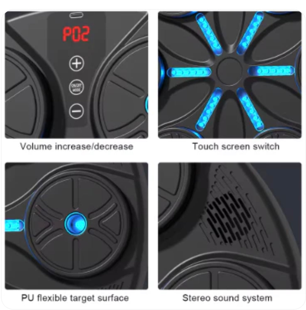 Máquina de boxeo inteligente yk-001 + guante negro