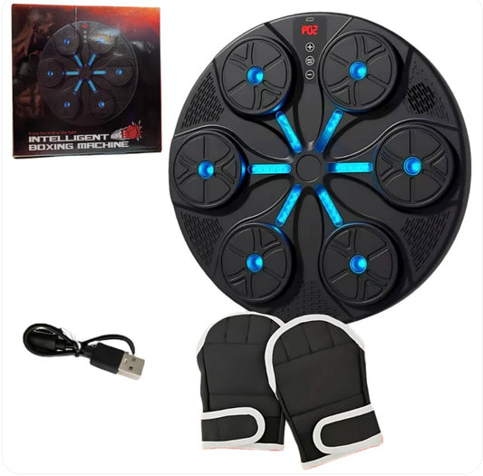 Máquina de boxeo inteligente yk-001 + guante negro