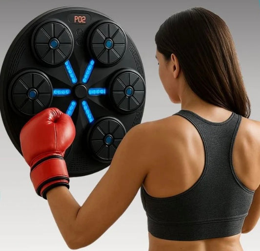 Máquina de boxeo inteligente yk-001 + guante negro