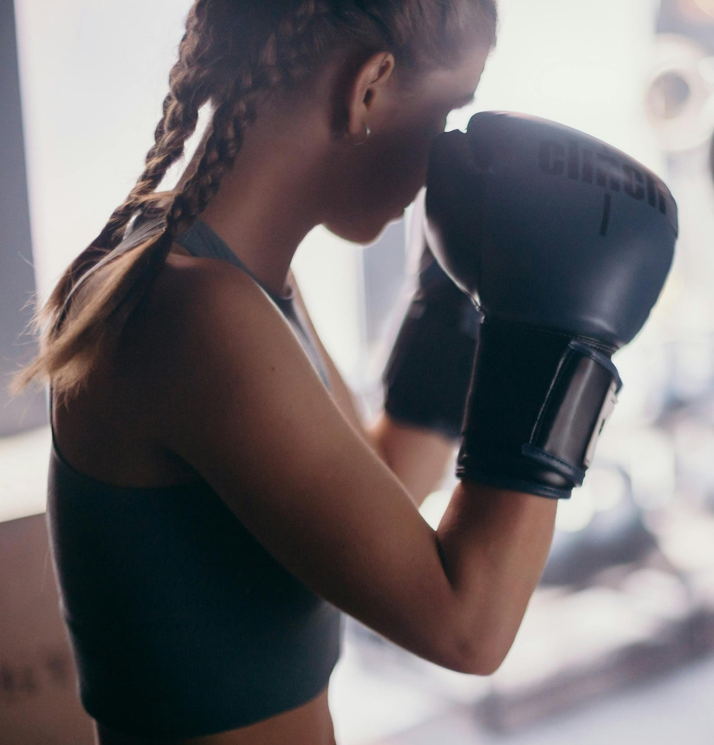 Máquina de boxeo inteligente yk-001 + guante negro