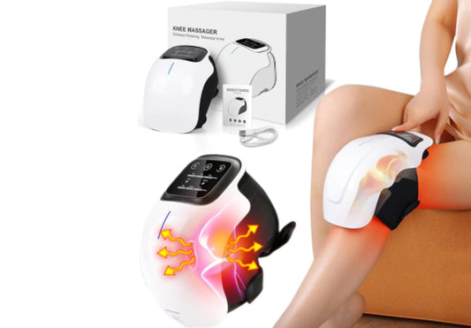 Masajeador de rodilla infrarrojo con terapia de calor y luz roja