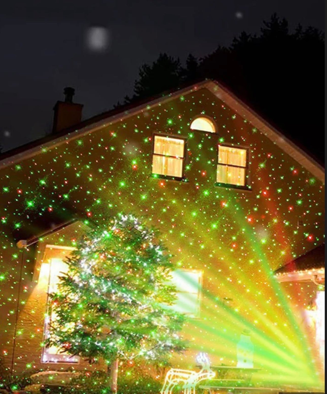 Proyector luces navidad exterior