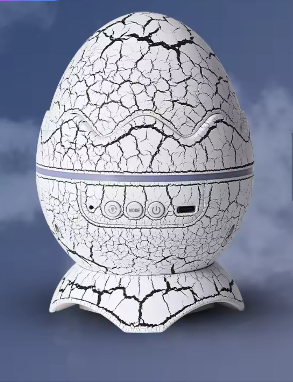 Proyector de galaxia con diseño de huevo dinosaurio