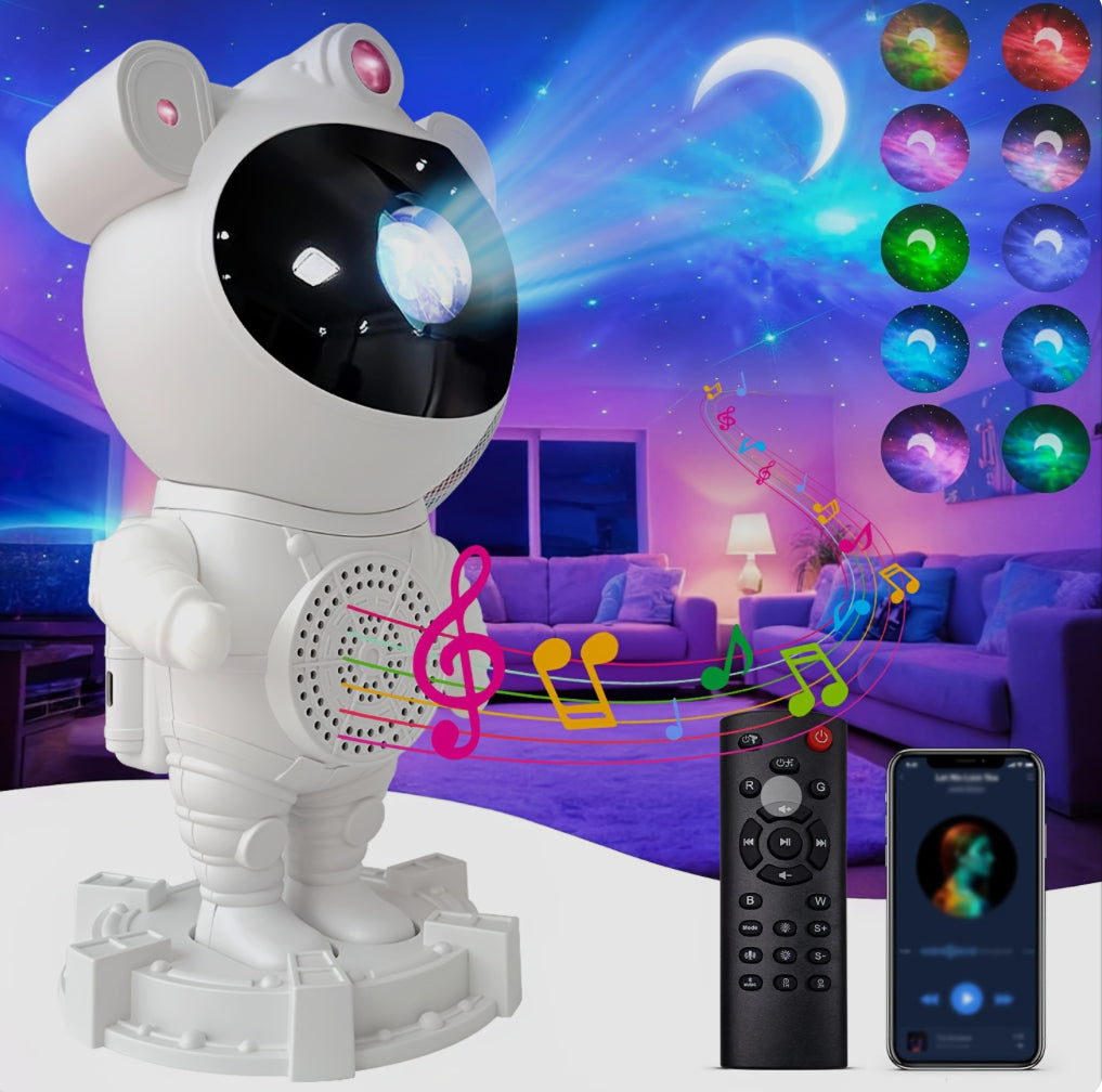Proyector Galaxia Astronauta 3 en 1