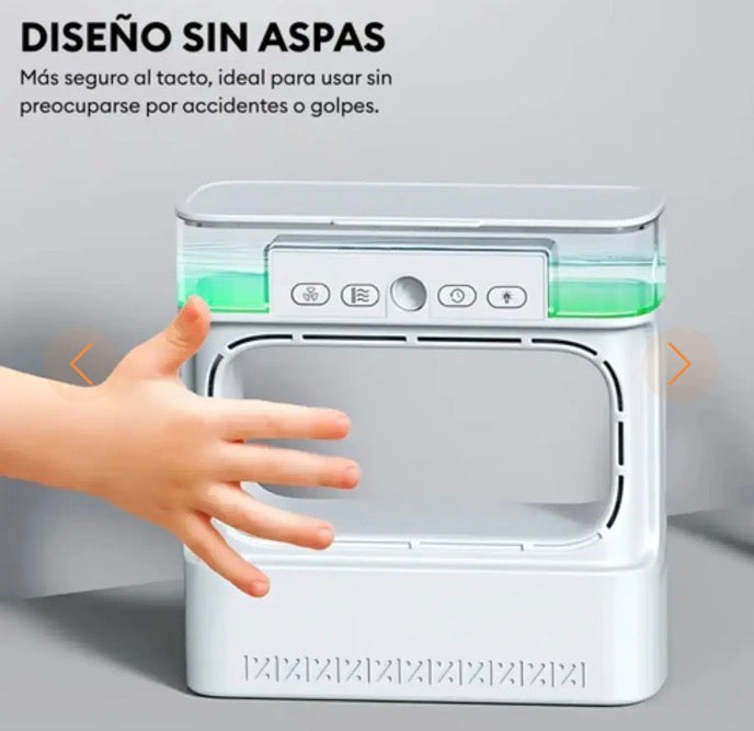 ❄️ Mini Aire Acondicionado Portátil Sin Aspas USB-C | Humidificador y 3 Velocidades