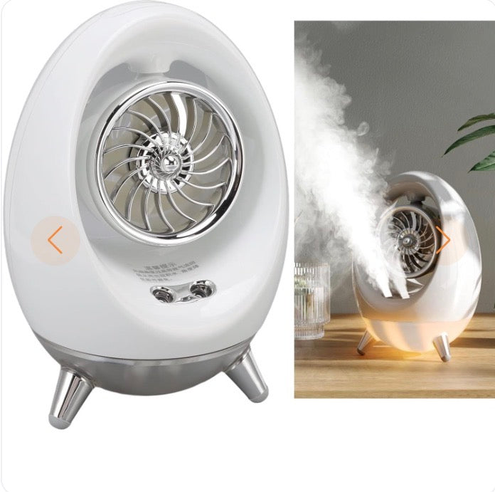 ❄️ Ventilador Portátil 3 en 1 con Humidificador, Enfriamiento Evaporativo y Luz LED